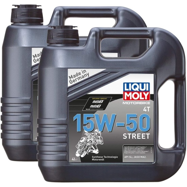 Set 2 Buc Ulei Motor Liqui Moly Motorbike 4T 15W-50 Street 4L 1689